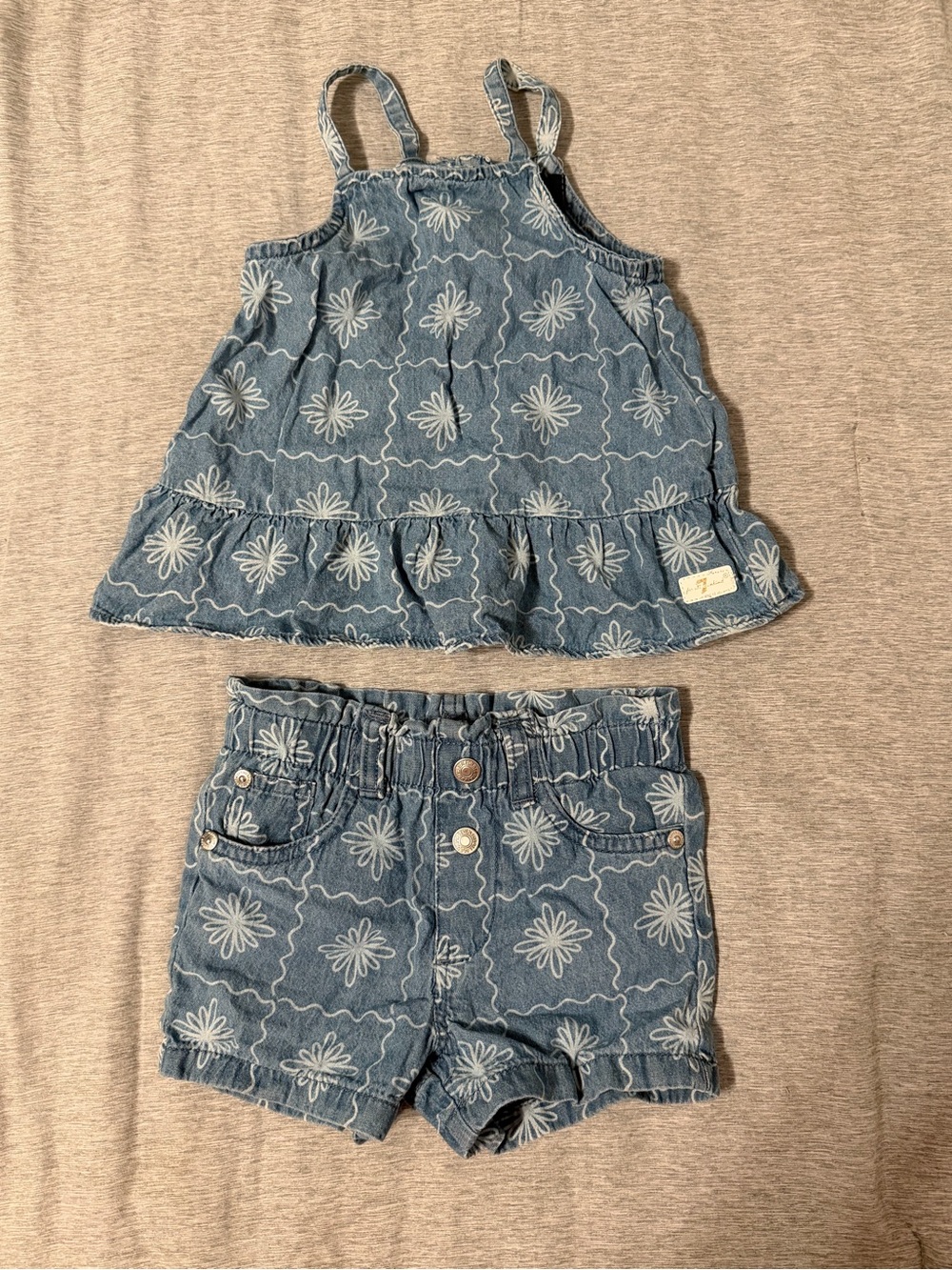 Toddler girl top & shorts set